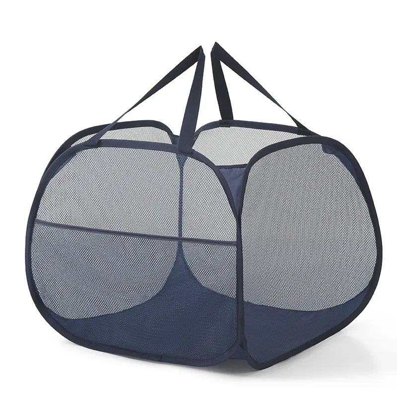 90L Collapsible Pop-Up Laundry Hamper with Handles