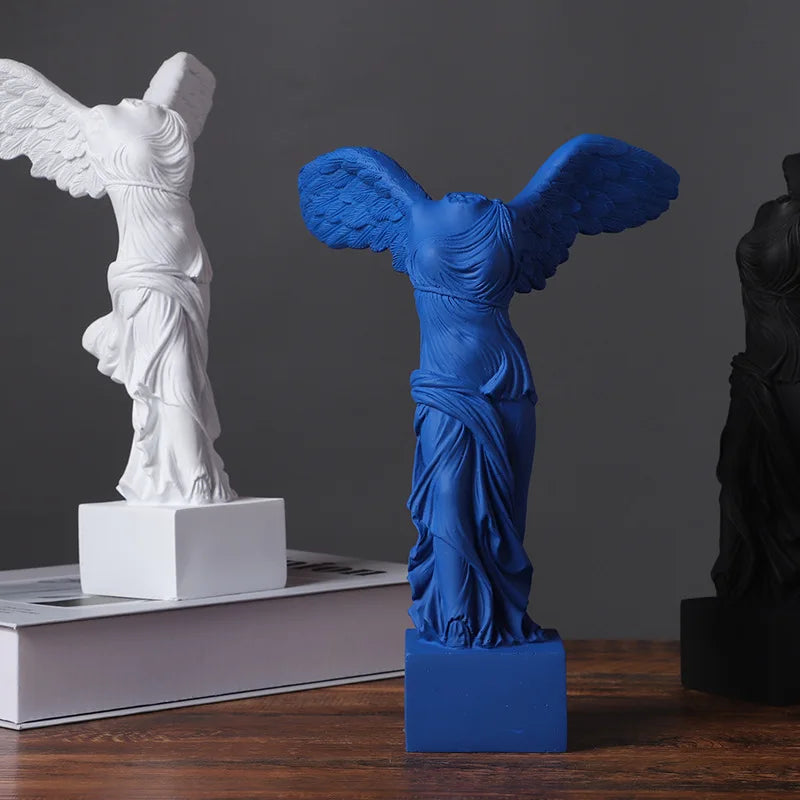 Winged Victory of Samothrace Resin Figurine — 24.5 cm Greek Goddess Sculpture