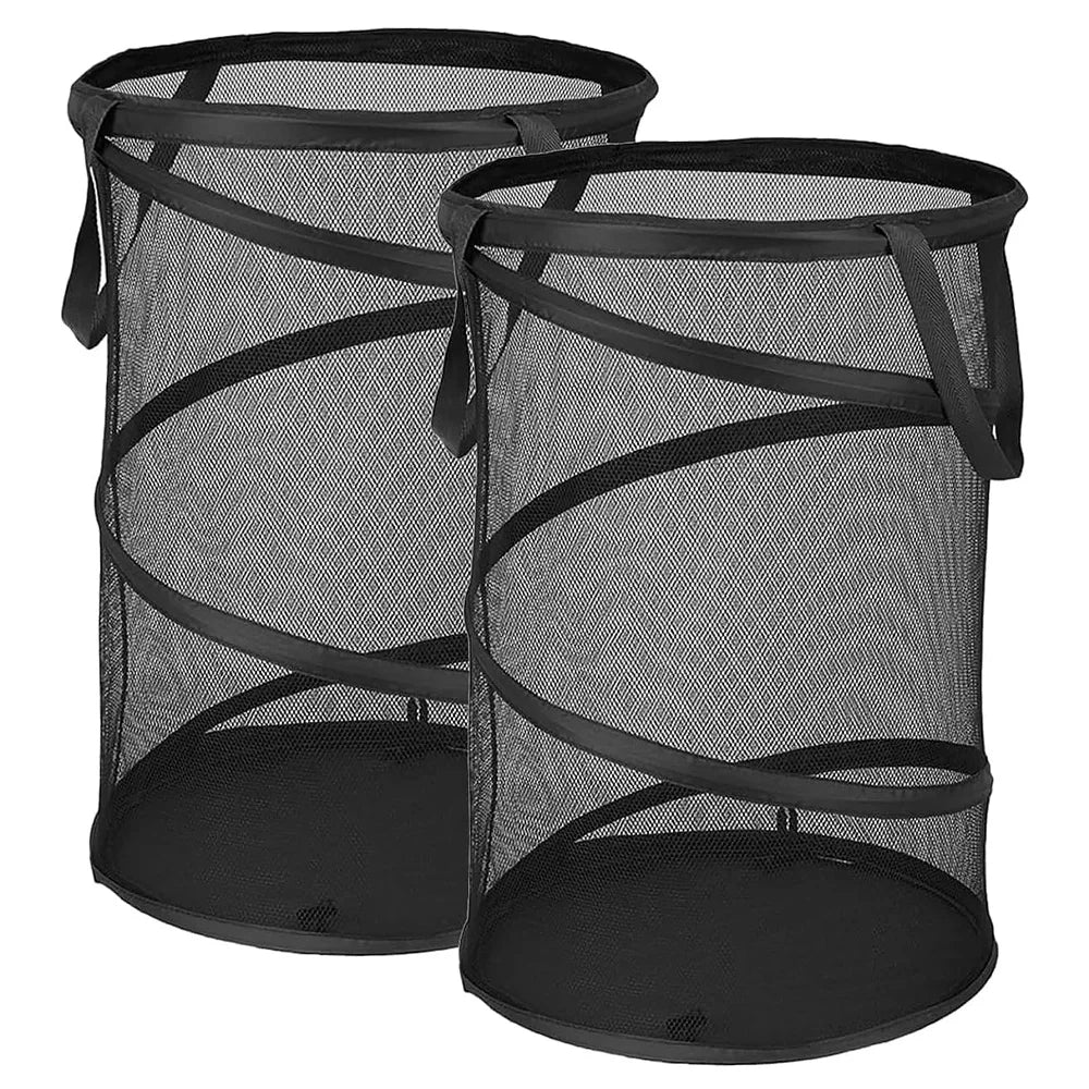 Extra-Large Collapsible Mesh Pop-Up Laundry Hamper