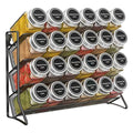 4-Tier Carbon Steel Spice Rack — Desktop or Wall-Mount, No-Drill