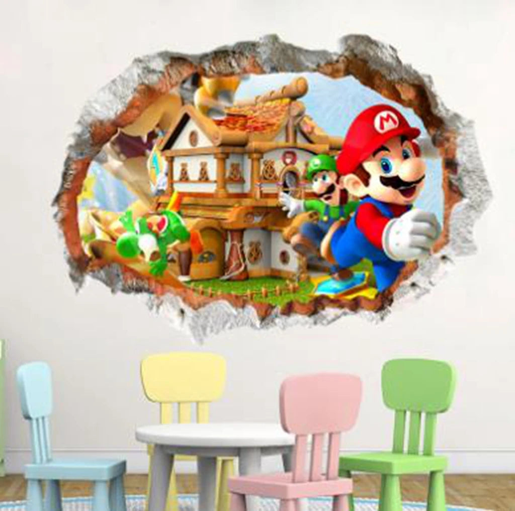 3D Cartoon Vinyl Wall Stickers — Kids Room & Nursery Decoration