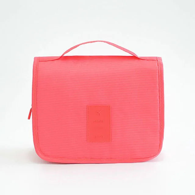 Foldable Hook Cosmetic Bag — Waterproof Travel Makeup Organizer, 24×19cm