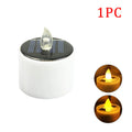 Solar Flameless LED Tea Light Candles – Waterproof Warm Flicker for Garden & Party (1–10 pcs)